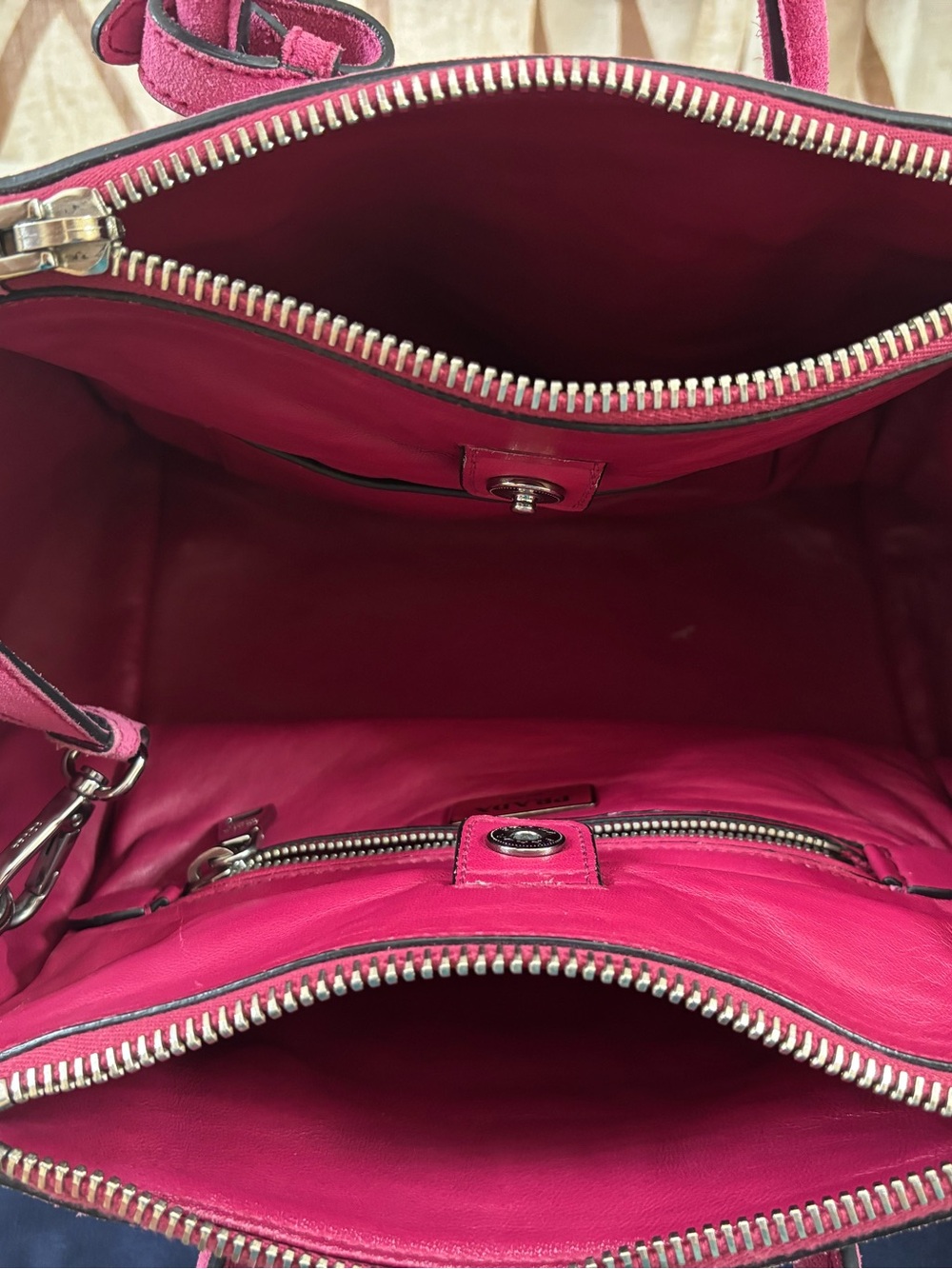 🆕 Prada Milano two way Suede Tote Bag👜 - Picture 8 of 12